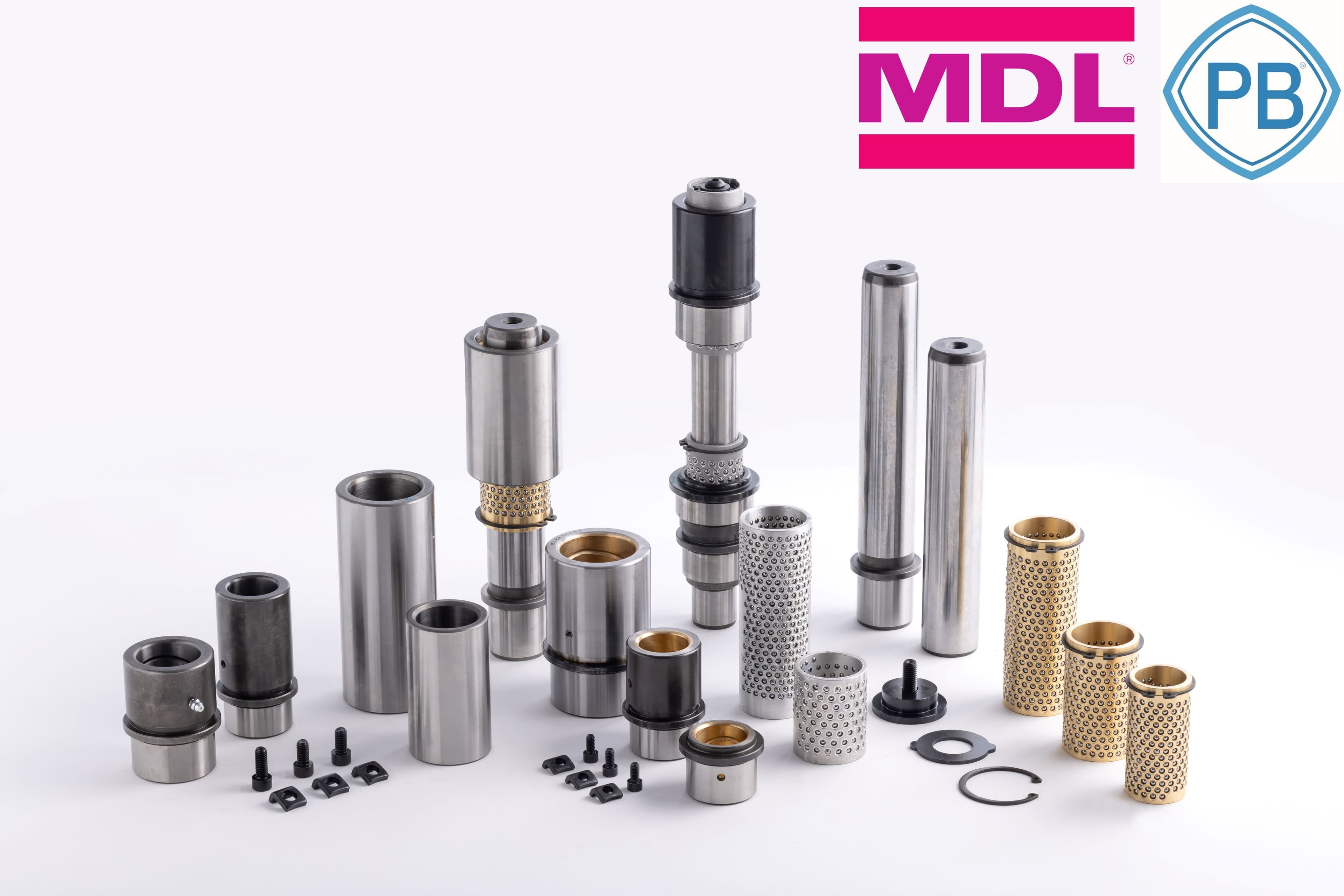 Guiding elements for press tools construction MDL and Porter Besson components for press tools construction incluted guidings elements registered marks property of Scop AMDL SA