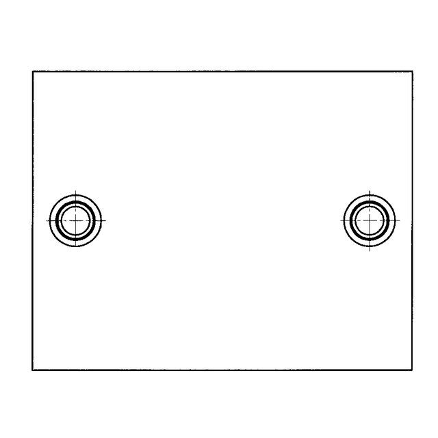 Rectangular die sets with central pillars and ball bearing guides D86/D96