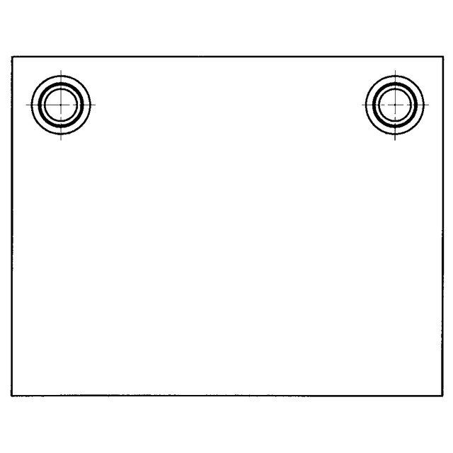 Rectangular die sets with rear pillars and ball bearing guides D97
